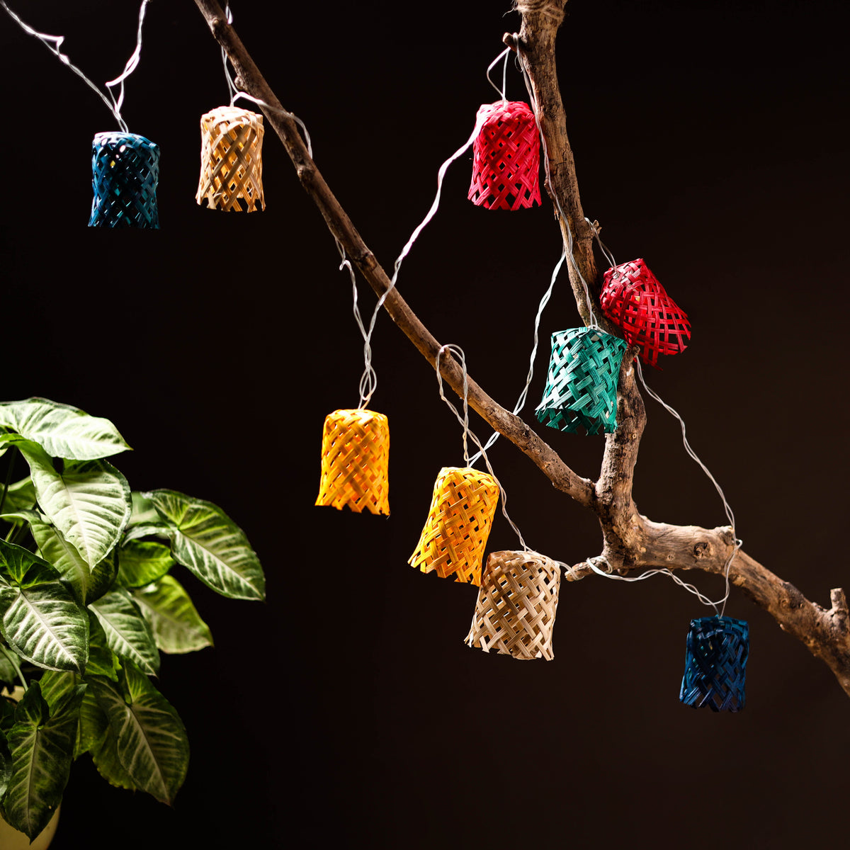 Greenkraft Vine Handcrafted Bamboo String Light (3M) 27