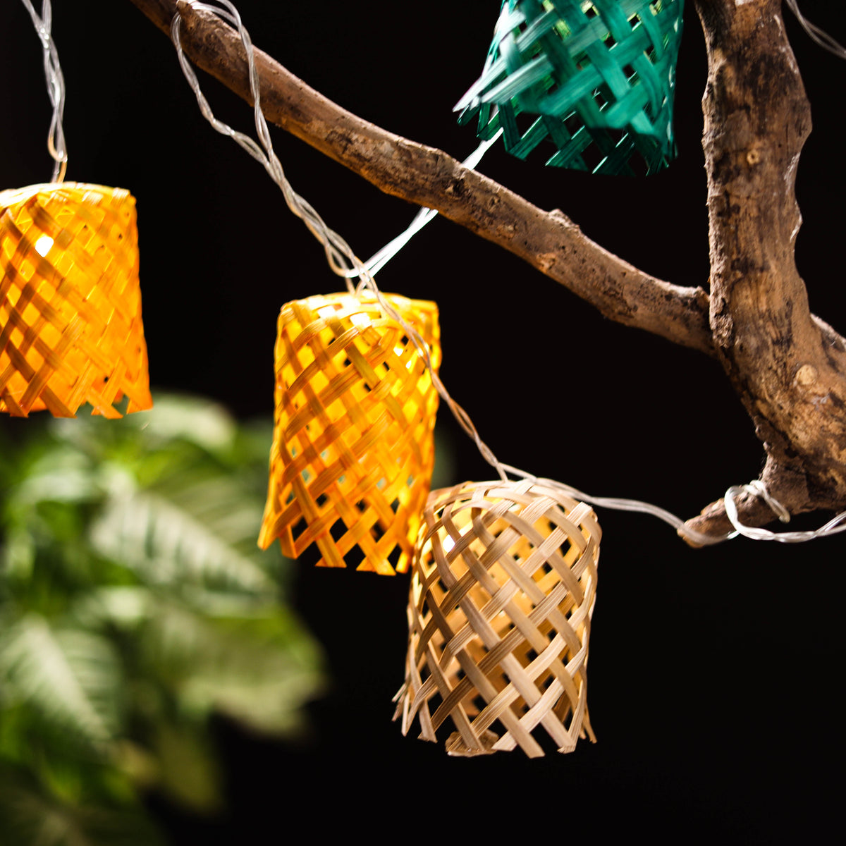 Greenkraft Vine Handcrafted Bamboo String Light (3M) 27
