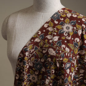 Maroon - Kalamkari Printed Cotton Fabric 19