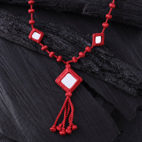 Lambani Thread & Mirror Work Necklace 18