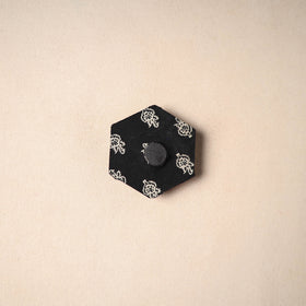 Multicolor - Handmade Fabart Wooden Magnet 64