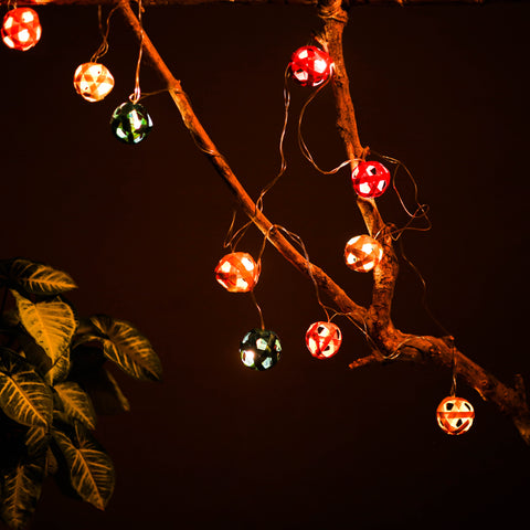 Greenkraft Full Moon Handcrafted Bamboo String Light (3M) 28
