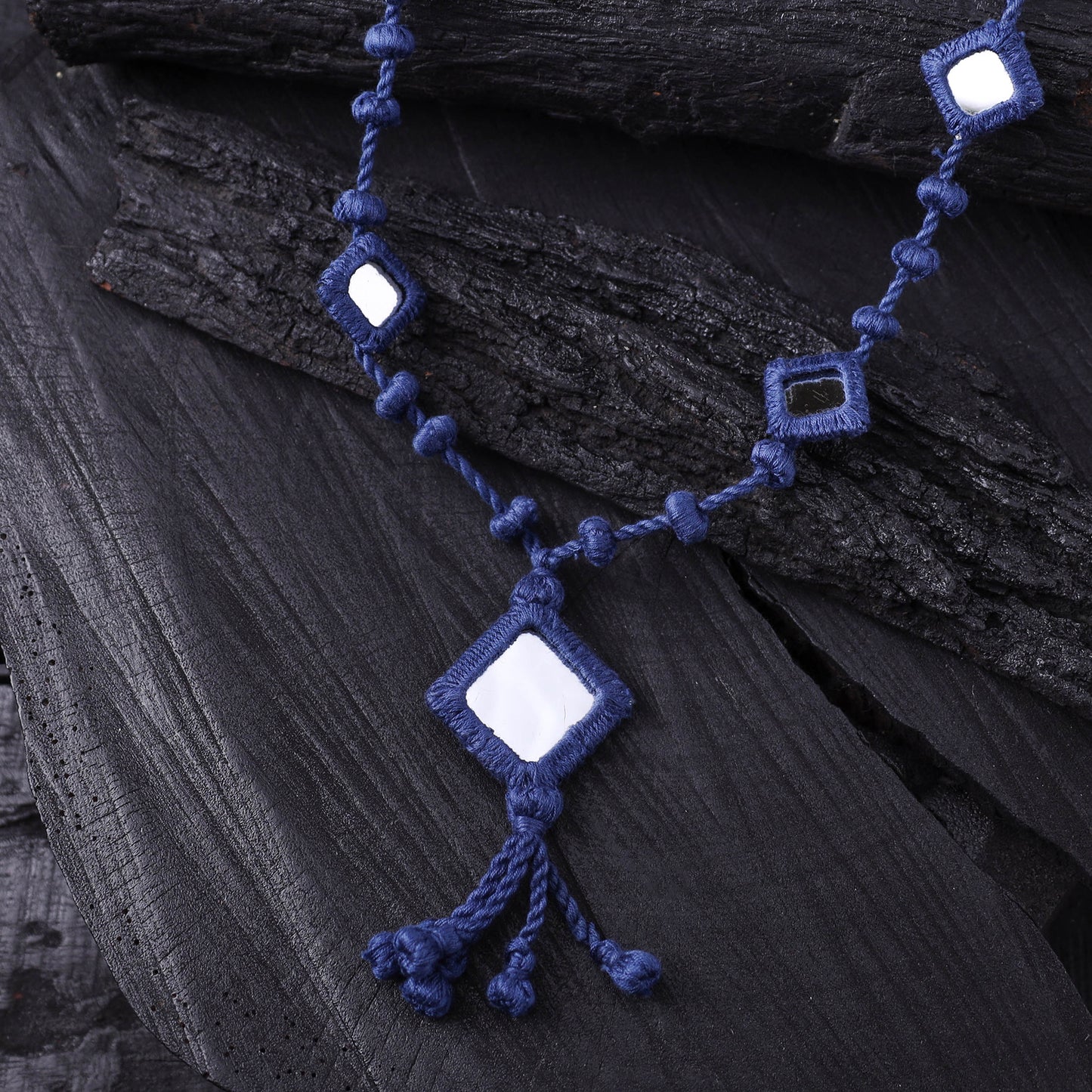Lambani Thread & Mirror Work Necklace 20