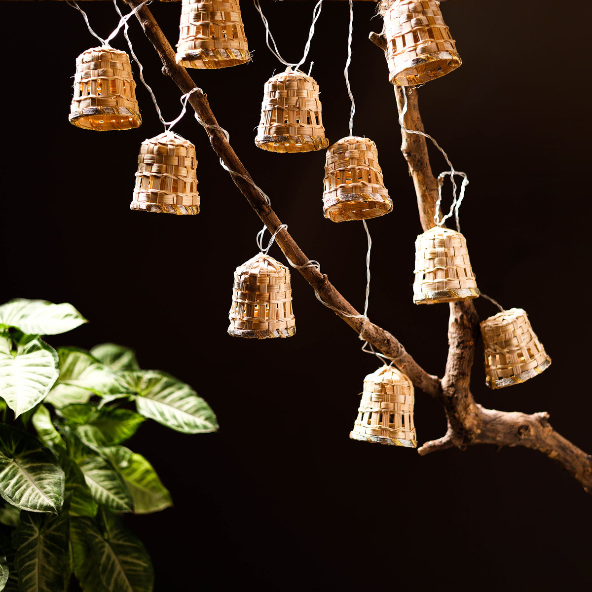 Greenkraft Lumina Handcrafted Bamboo String Light (3M) 40