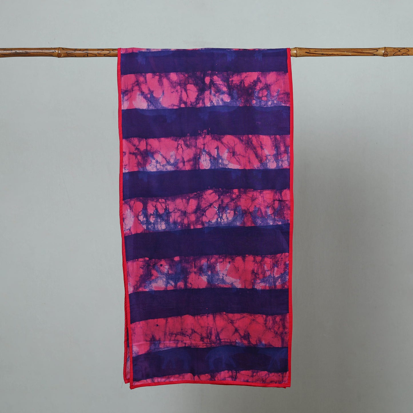 Multicolor - Chanderi Silk Nui Shibori Tie & Dye Stole 04