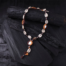Lambani Thread, Mirror & Seashell Work Necklace 22