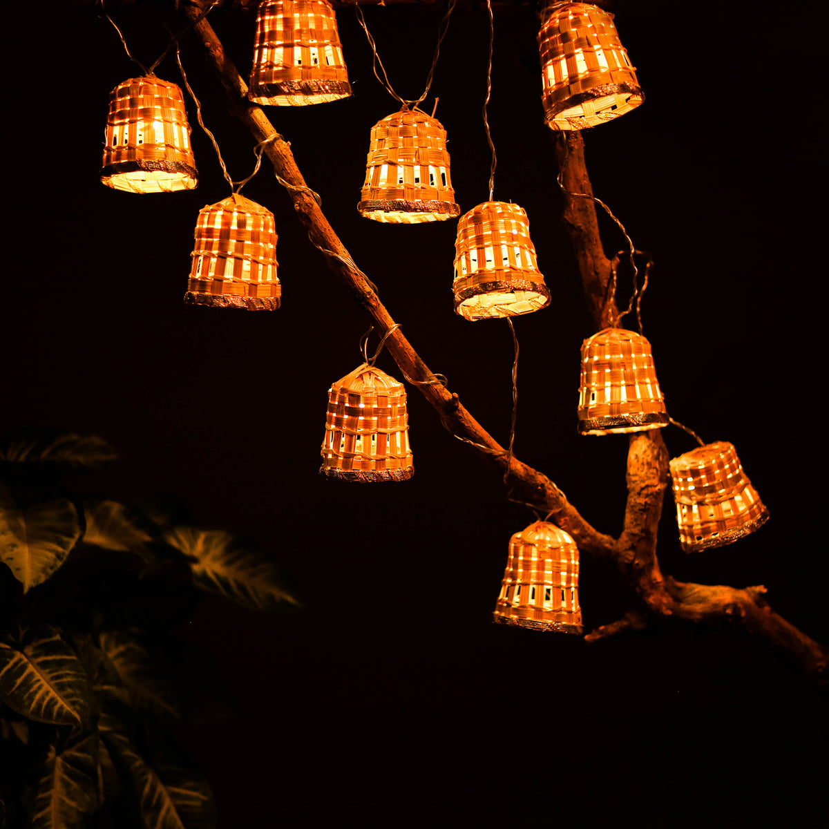 Greenkraft Lumina Handcrafted Bamboo String Light (3M) 40
