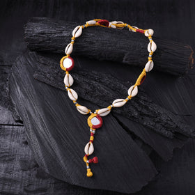 Lambani Thread, Mirror & Seashell Work Necklace 23
