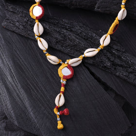 Lambani Thread, Mirror & Seashell Work Necklace 23