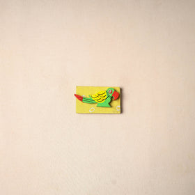 Multicolor - Handmade Fabart Wooden Magnet 66