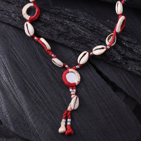 Lambani Thread, Mirror & Seashell Work Necklace 24