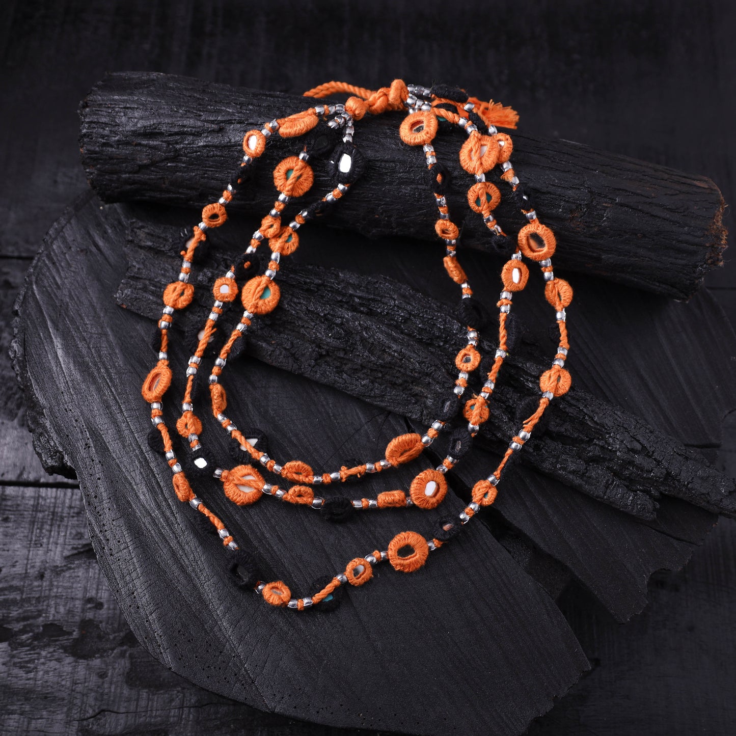Lambani Thread & Mirror Work Necklace 26