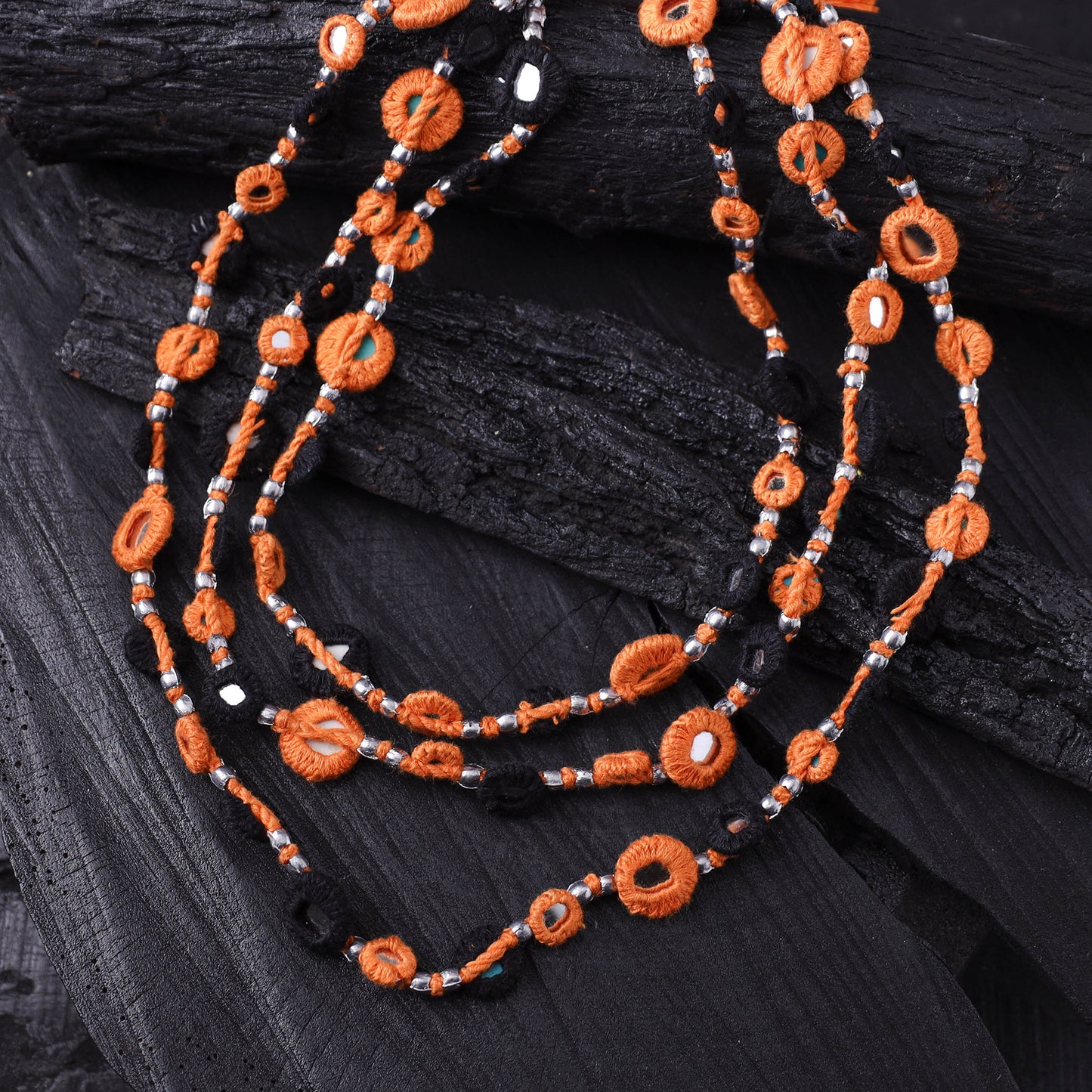 Lambani Thread & Mirror Work Necklace 26
