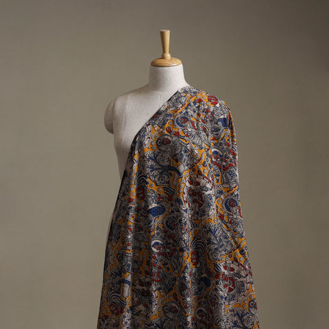 Multicolor - Kalamkari Printed Cotton Fabric 25