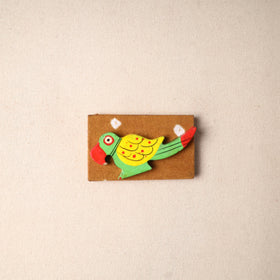Multicolor - Handmade Fabart Wooden Magnet 68