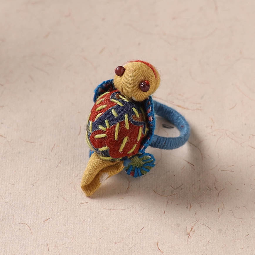 Tortoise - Handmade Fab Artwork Ring 06