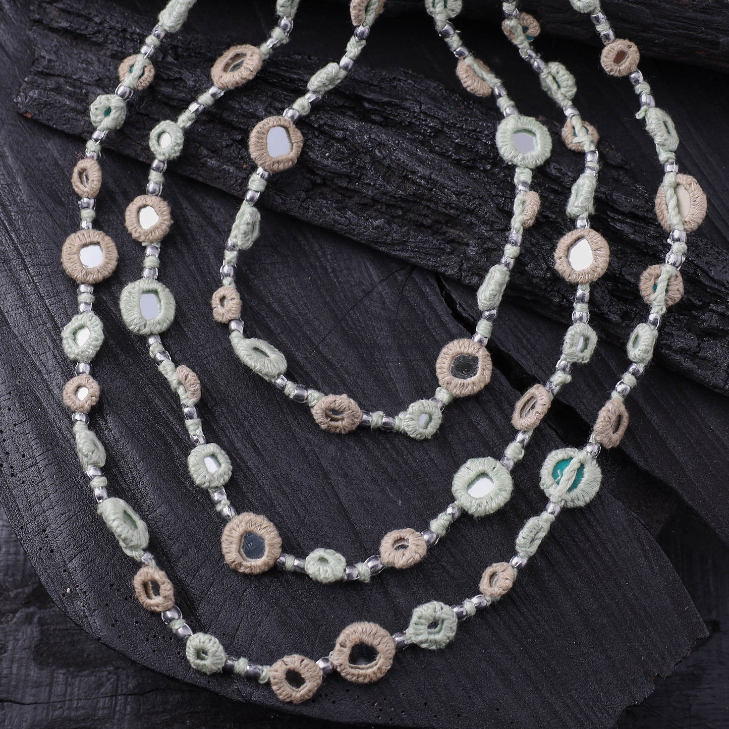 Lambani Thread & Mirror Work Necklace 28