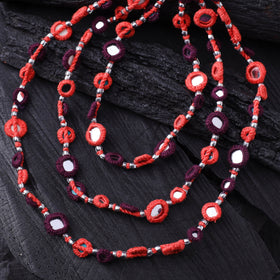 Lambani Thread & Mirror Work Necklace 29