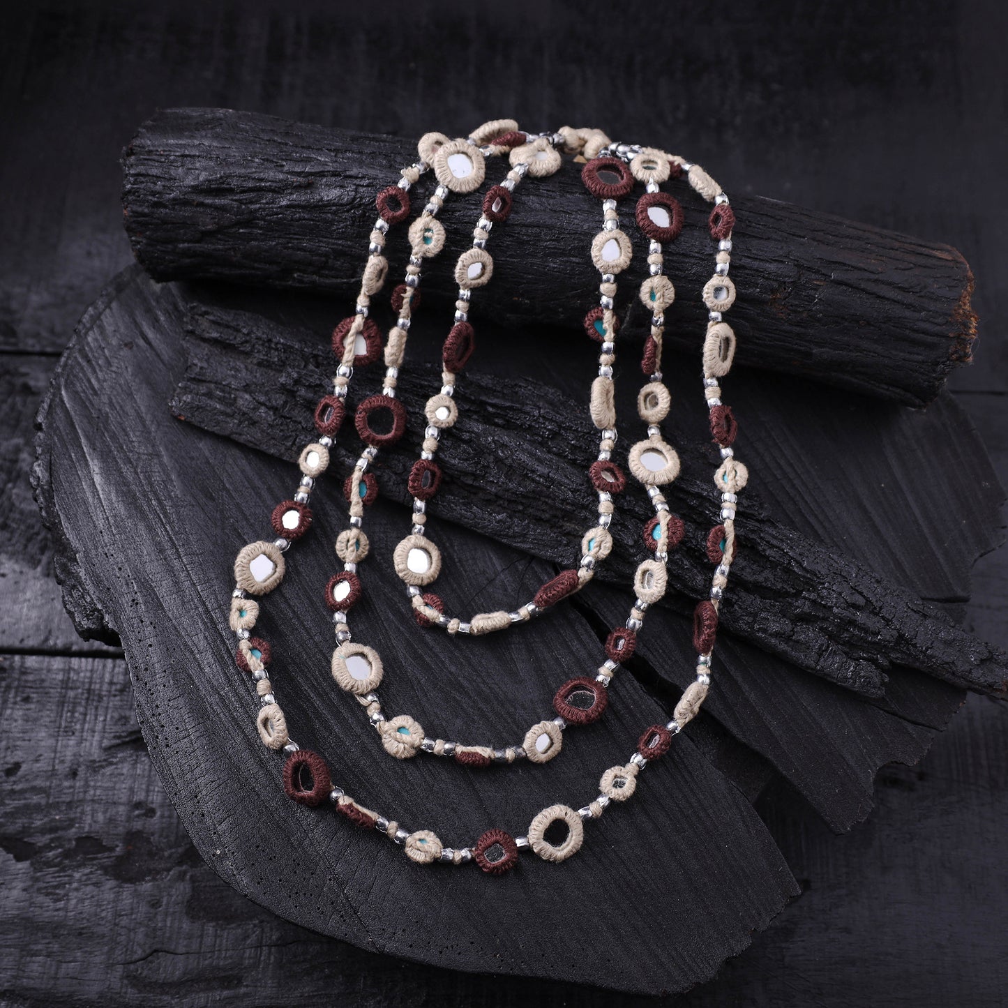 Lambani Thread & Mirror Work Necklace 30