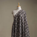 Black - Kalamkari Printed Cotton Fabric 28