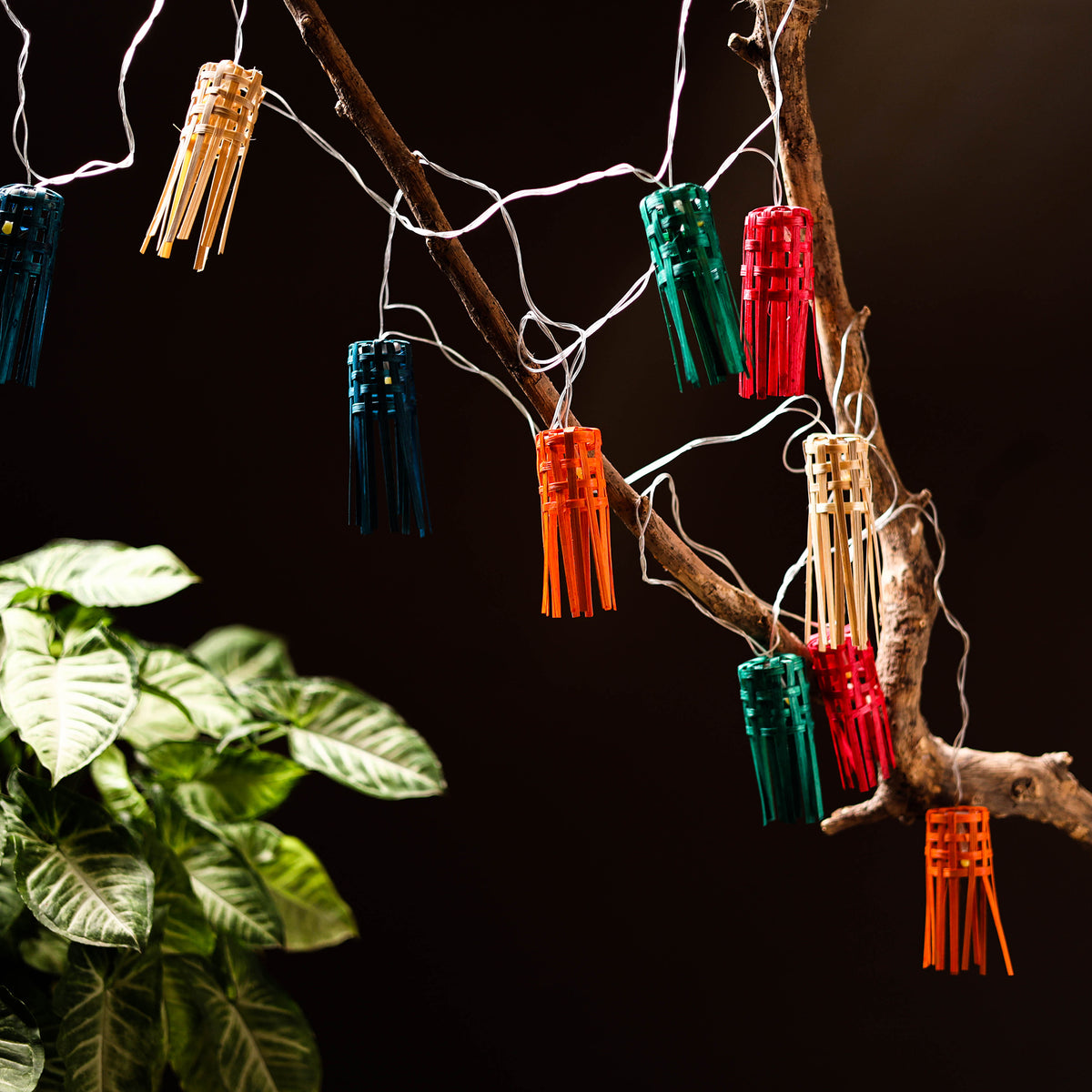 Greenkraft Frill Handcrafted Bamboo String Light (3M) 42