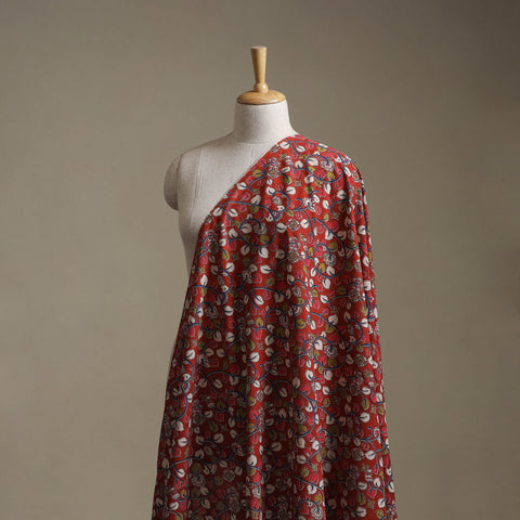 Red - Kalamkari Printed Cotton Fabric 29