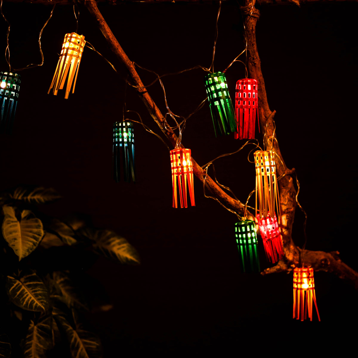 Greenkraft Frill Handcrafted Bamboo String Light (3M) 42