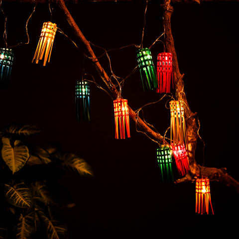 Greenkraft Frill Handcrafted Bamboo String Light (3M) 42