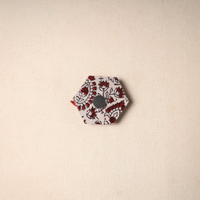 Multicolor - Handmade Fabart Wooden Magnet 73