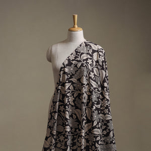 Black - Kalamkari Printed Cotton Fabric 31