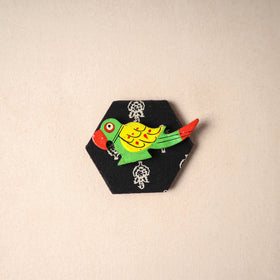 Multicolor - Handmade Fabart Wooden Magnet 74