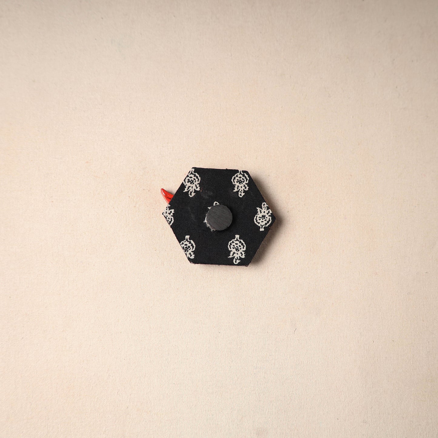 Multicolor - Handmade Fabart Wooden Magnet 74