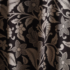 Black - Kalamkari Printed Cotton Fabric 31