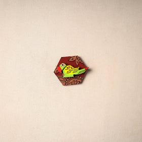 Multicolor - Handmade Fabart Wooden Magnet 75