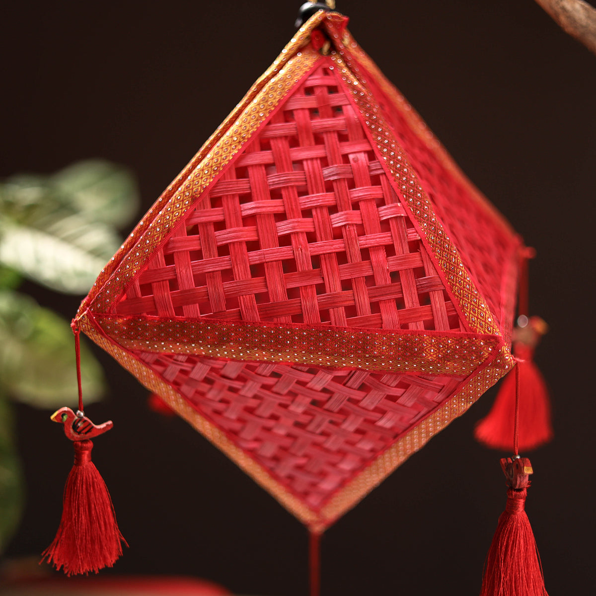 Greenkraft Jhoomar Handcrafted Bamboo Lantern for Home Decor 50