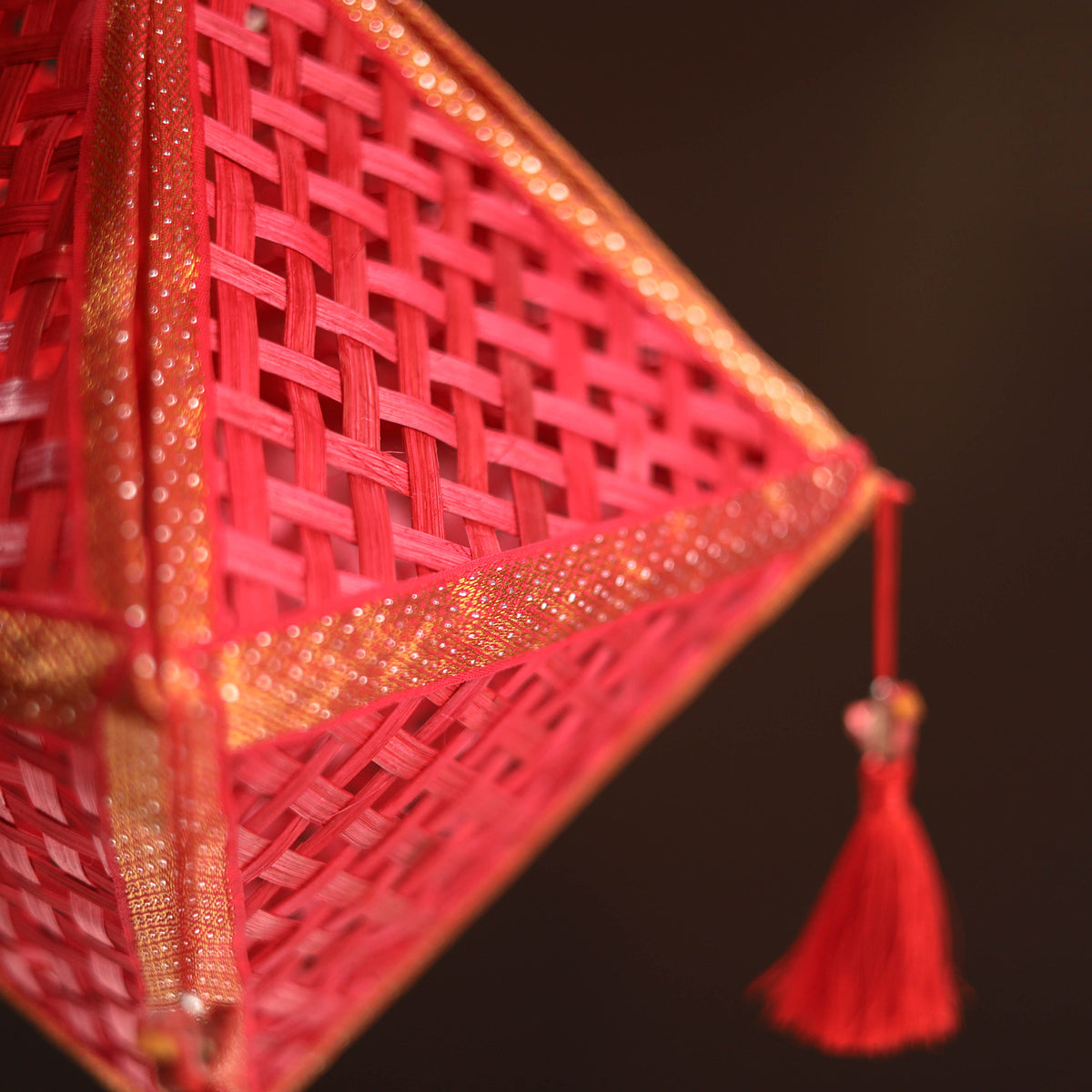 Greenkraft Jhoomar Handcrafted Bamboo Lantern for Home Decor 50