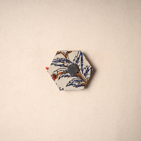 Multicolor - Handmade Fabart Wooden Magnet 76