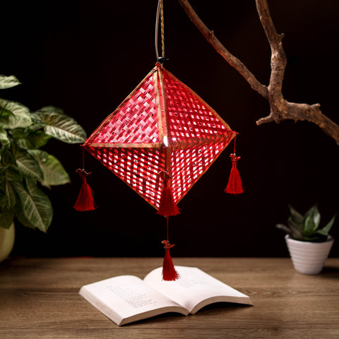 Greenkraft Jhoomar Handcrafted Bamboo Lantern for Home Decor 50