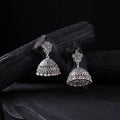 Rajeshwari German Silver Jhumka Earrings 05