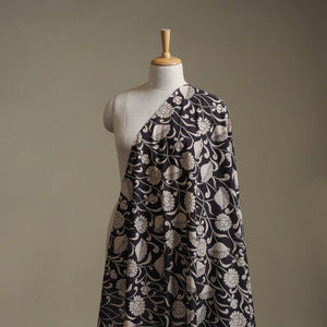 Black - Kalamkari Printed Cotton Fabric 34