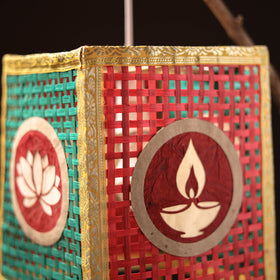 Greenkraft Diya Handcrafted Bamboo Lantern for Home Decor 09