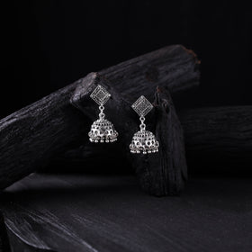 Amrita German Silver Jhumka Earrings 07