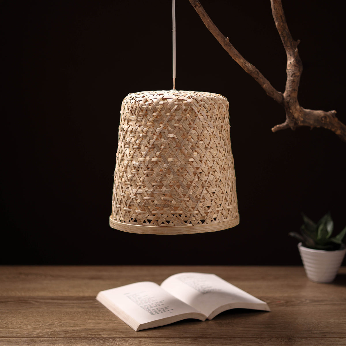 Greenkraft Lurelle Handcrafted Bamboo Lampshade for Home Decor 46