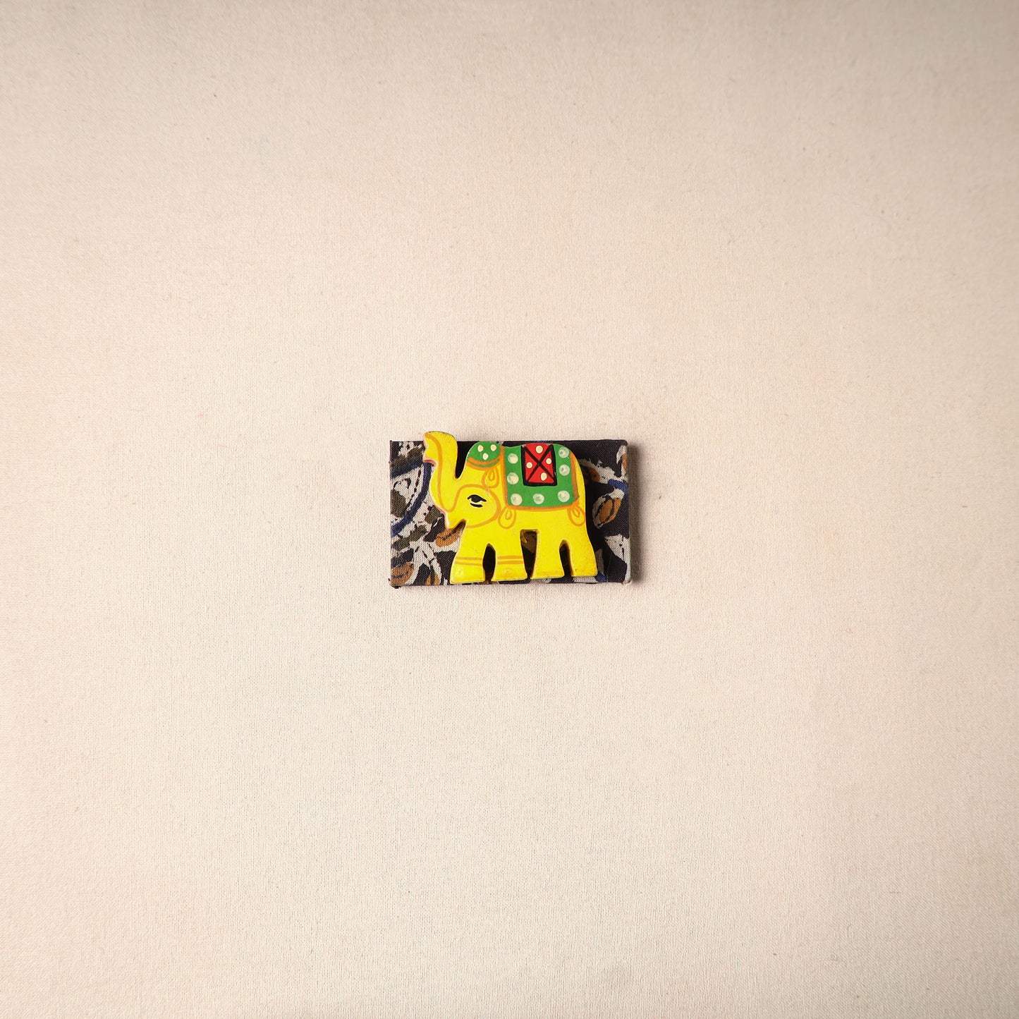 Multicolor - Handmade Fabart Wooden Magnet 79