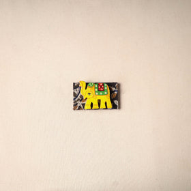 Multicolor - Handmade Fabart Wooden Magnet 79