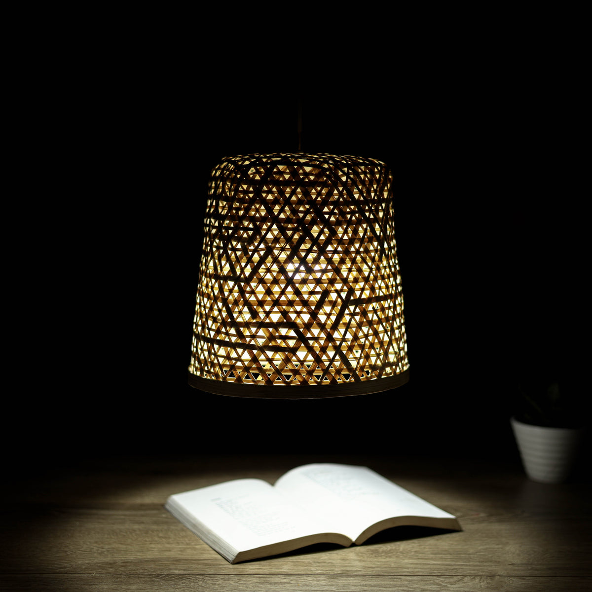 Greenkraft Lurelle Handcrafted Bamboo Lampshade for Home Decor 46