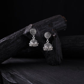 Suhani German Silver Jhumka Earrings 09