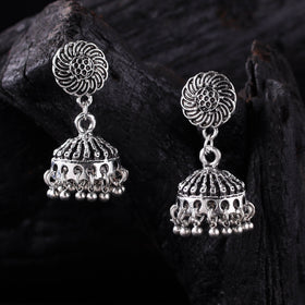 Suhani German Silver Jhumka Earrings 09