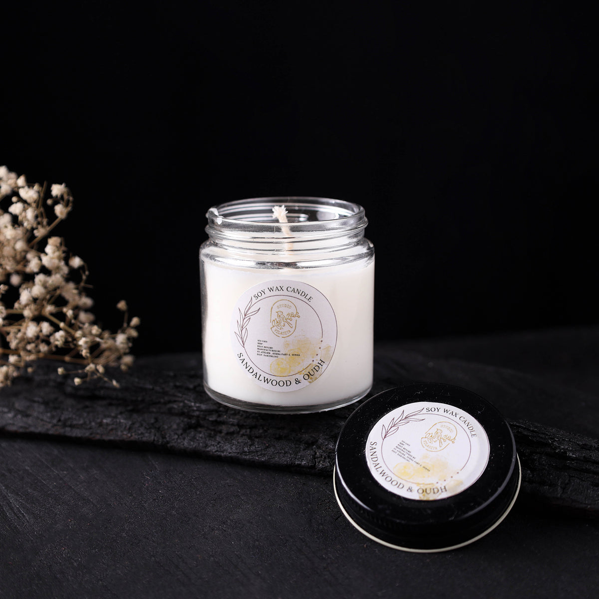Sandalwood Oudh Soy Wax Candle 100ml