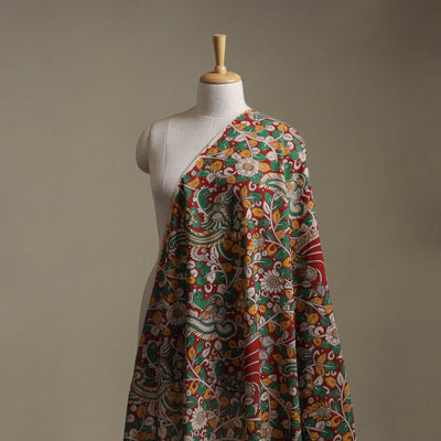 Red - Kalamkari Printed Cotton Fabric 38